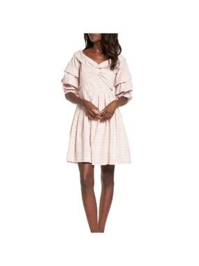 Chriselle x J.O.A. Tiered Sleeve Minidress